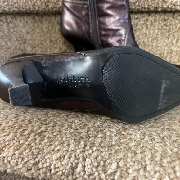Liz Claiborne Flex Sz 8.5 Jessie Leather Upper Boots - Picture 3 of 3